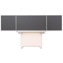 Gestell-Klappschiebetafel, anthrazit, 150x100cm, freistehend und GS-gepr�ft