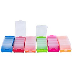 �bungs-Box f�r Lern-Karteien, rot,