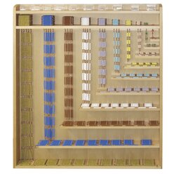 Perlenmaterial Komplettsatz, Montessori-Material Mathematik, ab 5 Jahre