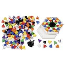 Prismo Kreisel 192 Dreiecke inkl. 24 Glitzer-Prismo mit Kreiselrahmen 2er-Set durchgef�rbt