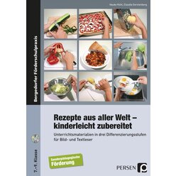 Rezepte aus aller Welt - kinderleicht zubereitet, Brosch�re inkl. CD, 7.-9. Klasse