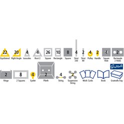 Polydron Br�cken-Set 134 Teile