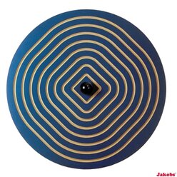 Wandkreisel-Set Spirale/Welle, je � 65 cm, inkl. einer Wandhalterung