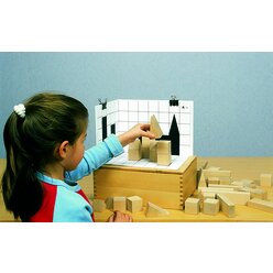 Schatten-Bauspiel aus Buchenholz, ab 5 Jahre