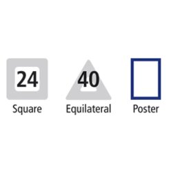 Translucent Magnetic Polydron Set, 64 Teile