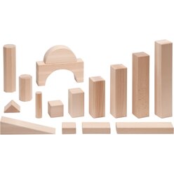 Gro�bausteine aus Buche natur, ab 2 Jahre