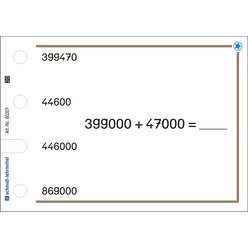 St�pselkarten 'Rechnen bis 1 Million'