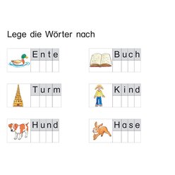 W�rter legen und lesen, 32 Einlegebl�tter