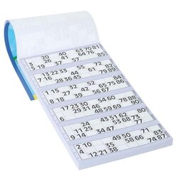 Bingo-Lotto-Block f�r 90 Kugeln 1 St�ck