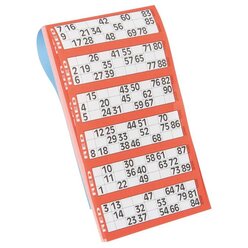 Bingo-Lotto-Block f�r 90 Kugeln 1 St�ck