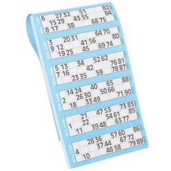 Bingo-Lotto-Block f�r 90 Kugeln 1 St�ck