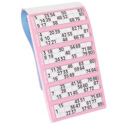 Bingo-Lotto-Block f�r 90 Kugeln 1 St�ck