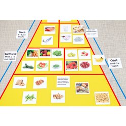 Arbeitsteppich Ern�hrungspyramide inkl. Zubeh�r