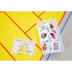 Arbeitsteppich Ern�hrungspyramide inkl. Zubeh�r