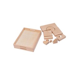 Bausteinwagen mit 6 F�chern, Basisformen, inkl. Rollen f�r den mobilen Einsatz