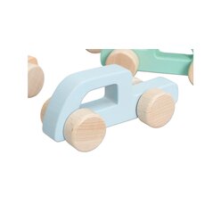 Betzold Holz Schiebeautos natur, 6er Set