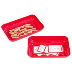 Set mit 5 Materialschalen, gro�, rot, ab 3 Jahre