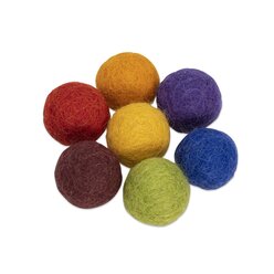 Regenbogen Filzperlen, 12 Farben, 240 St�ck, 3-8 Jahre