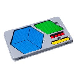 Farbiger Zehnerbasis-Satz, magnetisch, in Aufbewahrungsbox