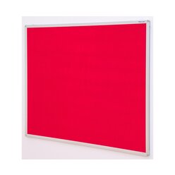 Pinnwand-Tafel Velours-Stoff, rot, 120 x 150 cm