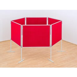 Compra Profi-Stellw�nde Komplett-Set C: Hexagon, Stoffbezug rot