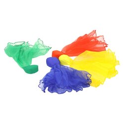 4er-Set Chiffon Wurfs�ckchen (rot, gelb, gr�n, blau) ab 3 Jahren