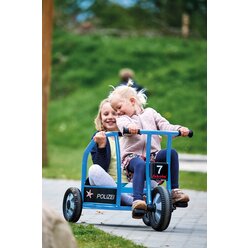 Dreirad Polizei aktiv, blau, neue Bereifung!