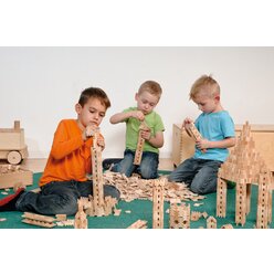 Dusyma-Steckbausteine Holz, 500 St�ck, ab 3 Jahre