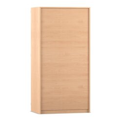 Flexeo� Garagenschrank PRO, Buche hell, 2 Rollcontainer, 12 kleine Boxen bunt, 3 F�cher, HxBxT: 190 x 94,4 x 60 cm