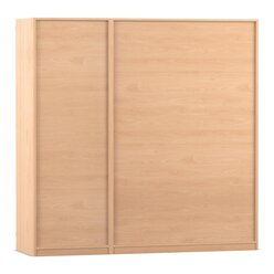 Flexeo� Musikschrank, Buche hell, 6 gro�e Boxen bunt, Breite 190,5 cm, Schloss