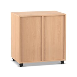 Flexeo� Regal PRO, 2 Reihen, 6 F�cher, Breite 73,1 cm, Buche hell, Sockelleiste