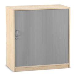 Flexeo Rollladenschrank Ahorn honig, 3 F�cher, BxHxT 94,4 x 99,1 x 48 cm