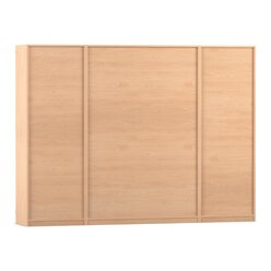 Flexeo� Systemschrankwand Mars, Buche hell, 32 kleine Boxen gr�n, 16 F�cher, HxBxT: 190 x 254,6 x 50 cm, Dreholive