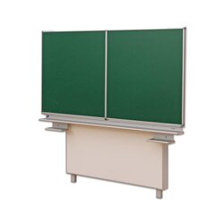 Gestell-Klappschiebetafel, feststehend (gr�n, 200x100cm)