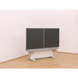 Gestell-Klappschiebetafel, anthrazit, 150x100cm, freistehend und GS-gepr�ft