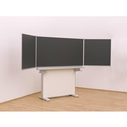 Gestell-Klappschiebetafel, anthrazit, 150x100cm, freistehend und GS-gepr�ft