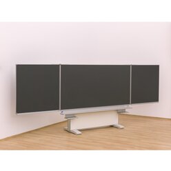 Gestell-Klappschiebetafel, anthrazit, 150x100cm, freistehend und GS-gepr�ft