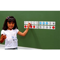 Hunderterfeld f�r die Tafel magnetisch mit Kreisen und Ringen