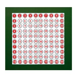 Hunderterfeld f�r die Tafel magnetisch mit Kreisen und Ringen