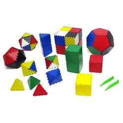 Lokon 312 Baupl�ttchen f�r geometrische Formen: Dreieck, Viereck und F�nfeck