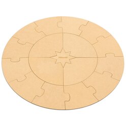 Blanko Jahreskreis aus MDF - zum Selbstgestalten, ab 4 Jahre