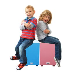 Kinderhocker mit Trommelfunktion, blau, Sitzh�he 30cm