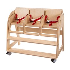 Dusyma Krippenhochbank BxHxT 93 x 80 x 59 cm, Sitzh�he 56 cm, Birke Multiplex 2-fach lackiert