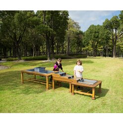 Outdoor Sand- und Wassertische, 3er Set