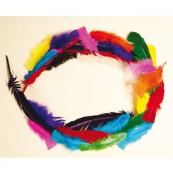 Mischung Flauschfedern, ca. 320 St�ck, 12 - 16 cm