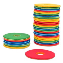 Mobiler Kissenwagen mit 32 runden Donut-Sitzkissen � 35 cm