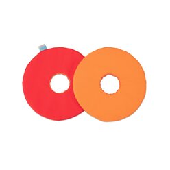 Mobiler Kissenwagen mit 32 runden Donut-Sitzkissen � 35 cm