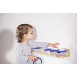 Dusyma Schnullerbrett BxHxT 66 x 9 x 10,5 cm f�r 6 Schnuller zur Aufbewahrung ohne Dosen