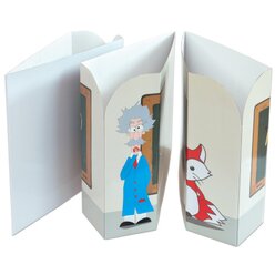 Tischaufsteller Sichtschutz wei� - Set mit 15 St�ck, ab 5 Jahre