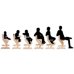 Treppenhochstuhl Buche natur, 6-36 Monate